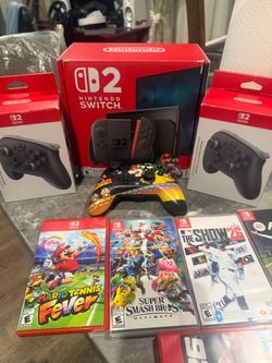 Nintendo Switch 2 Bundle with Games and Controllers