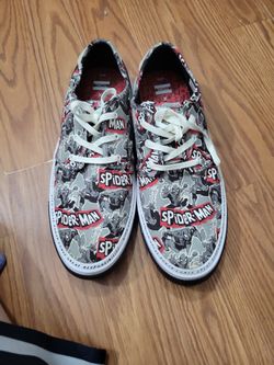 Tom's Spiderman Shoes