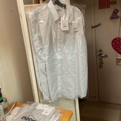 Theory Project White With Blue Line XL Long Steve