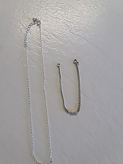 SILVER CHAIN AND EXTENSION CHAIN
