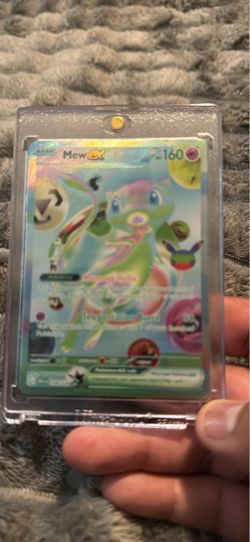 Mew ex Pokémon Card in Hard Case