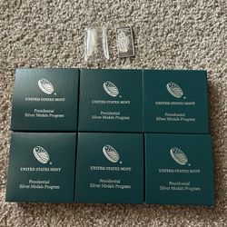 6 U.S Mint Presidential Coins