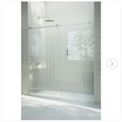 Glass Warehouse 72 in. W x 78 in. H Sliding Frameless Shower Door Panels