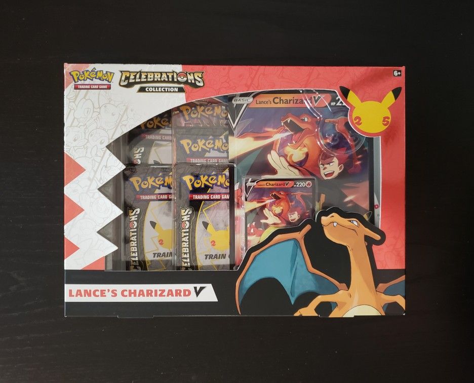 Lance's Charizard V Box Celebrations Pokemon 25th Anniversary $25 Firm