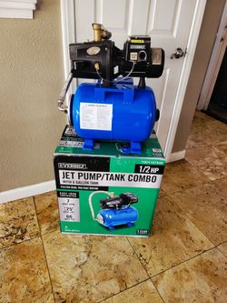 Everbilt bran new 1/2 HP Shallow Well Jet Pump with 6 gal. Tank