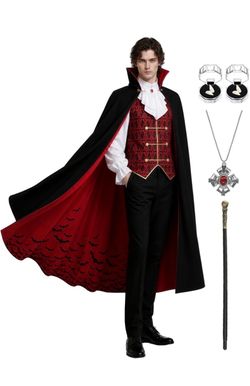 Men's Vampire Halloween Costume Set