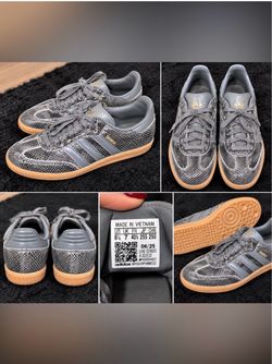 Adidas Samba Snakeskin Sneakers - Size 8.5