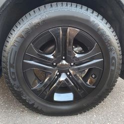 3 Black 17" Hub Caps Full Rim R17 Wheel Covers For Toyota RAV4 2013-2018