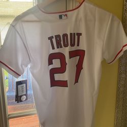 Los Angeles Angels Mike Trout Youth Jersey Size Medium 10/12