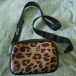 Coach Leopard Crossbody Handbag