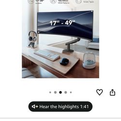 Brand New Heavy Monitor Arm(Screens up to 49")