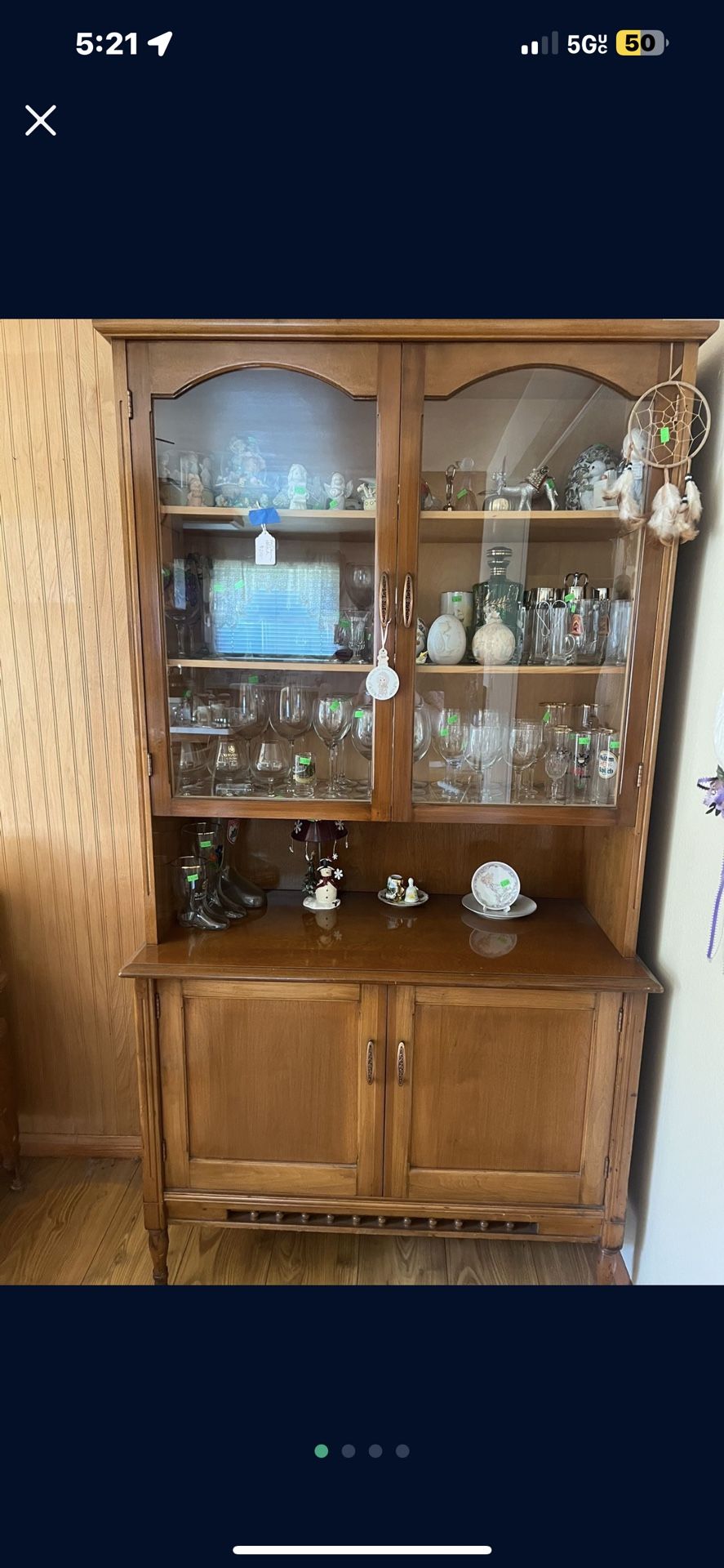 A Cute Vintage Cabinet Hutch