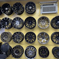 COMPACT CAR WHEELS AND TIRES $40 DOWN 