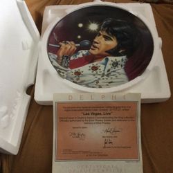 Elvis Collector Plate #643D “Las  Vegas Live”