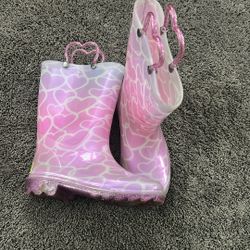Girl Rain Boots Size 11