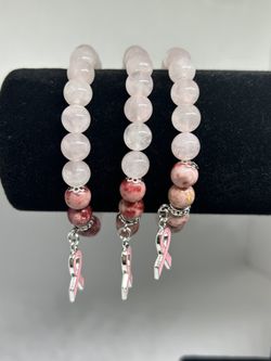 Pink Hope Bracelets (2 For $15)