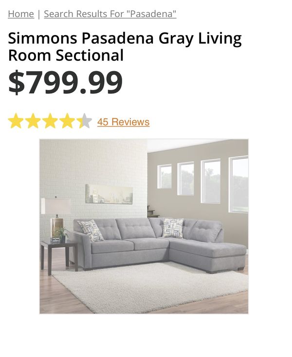 Pasadena Gray Fabric Sectional For In Thornton Il Offerup Pasadena Gray Fabric Sectional