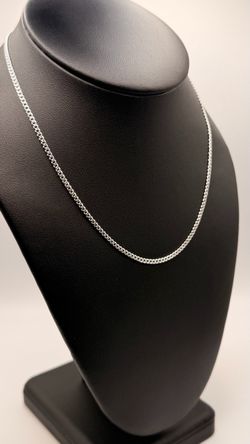 Silver Curb Link Chain Necklace