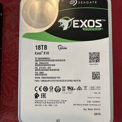 18TB Seagate EXOS X18 Enterprise Grade Hard Drive
