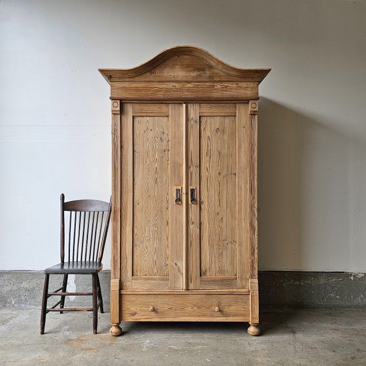 Antique Pine Cabinet Armoire