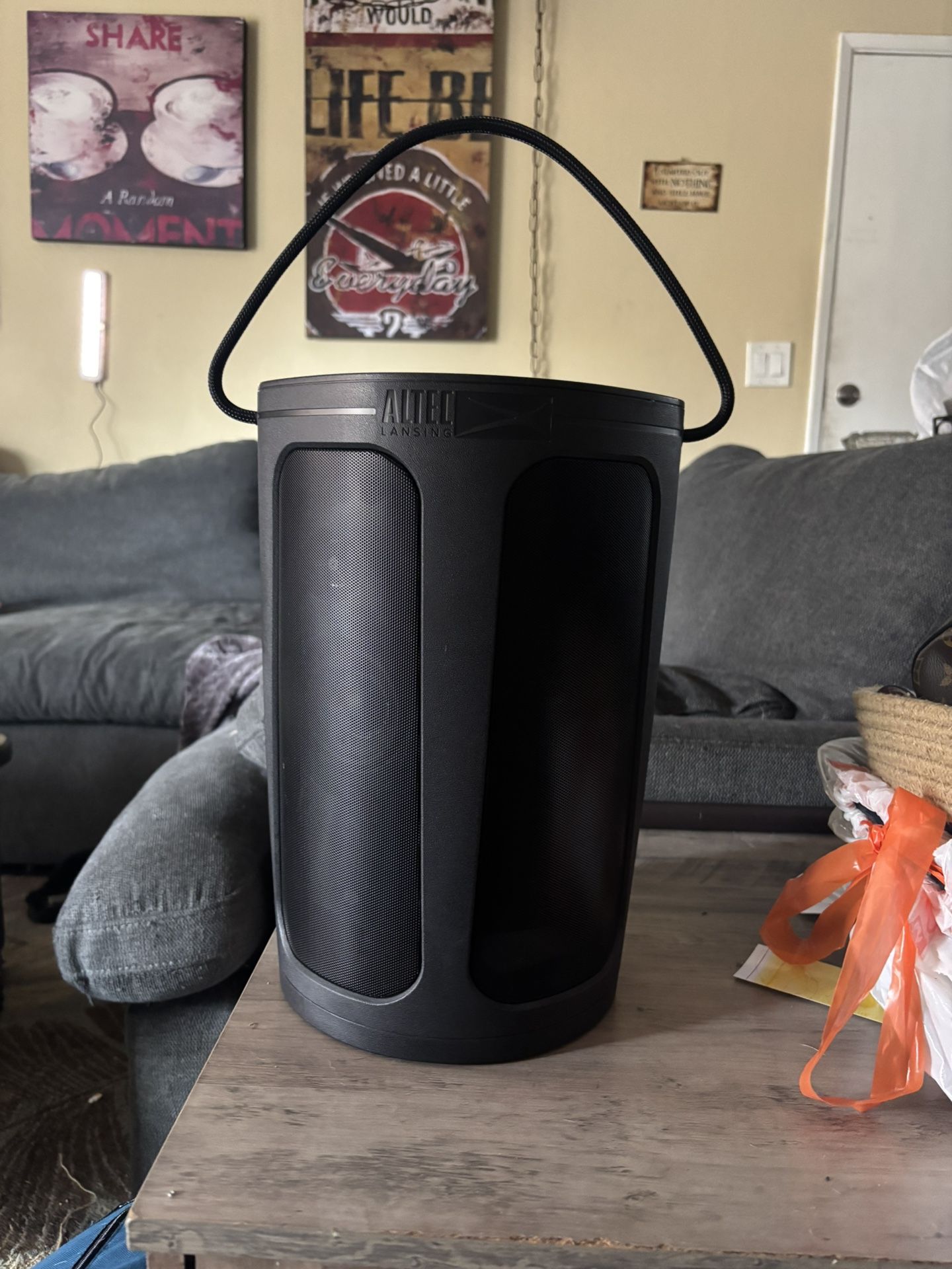 Altec Lansing 50-Watt Bluetooth Indoor/Outdoor Portable Speaker in Black