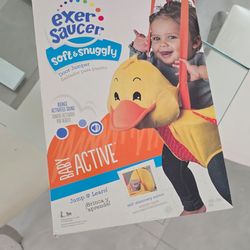 Evenflo baby ExerSaucer Soft & Snuggly Door Jumper, Duck