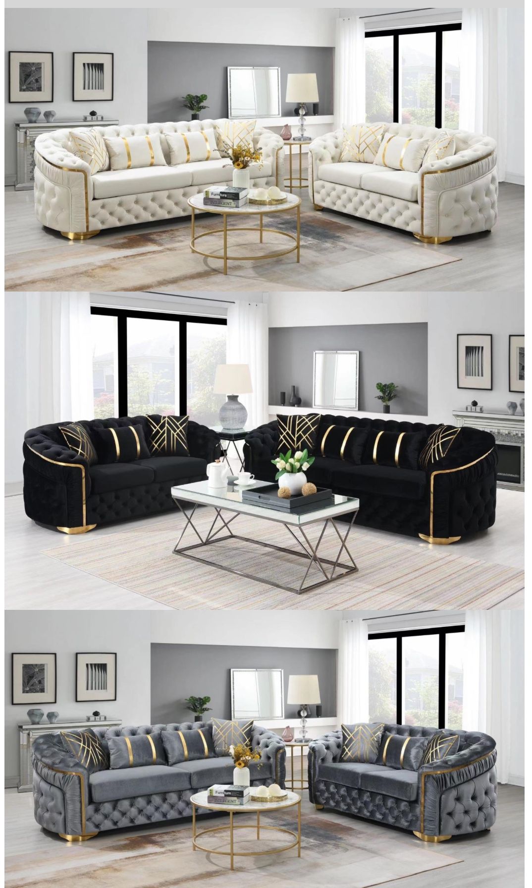 2pc SOFA LOVESEAT NEW $1899 Free Delivery 