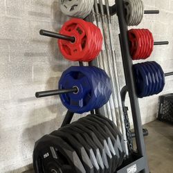 weight set + bars 