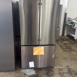 GE 27 cu. ft. French Door Refrigerator in Fingerprint Resistant Stainless with Internal Dispenser, ENERGY STAR