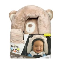 Bear Head Support & Strap Cover Set/New In Box