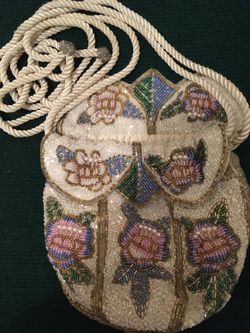 Weddings Vintage Gatsby white/gold purse