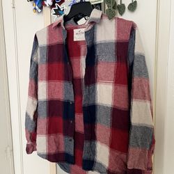 Red Hollister Flannel 