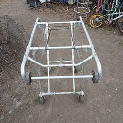 Large Collapsible Rolling  Aluminum Cart .[Can Deliver]