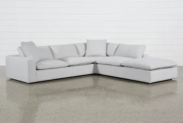 Utopia 3-Piece 123” Grey Modular Sectional Sofa – Excellent Condition