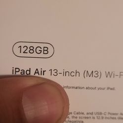 IPad Air 13in M3 128gb