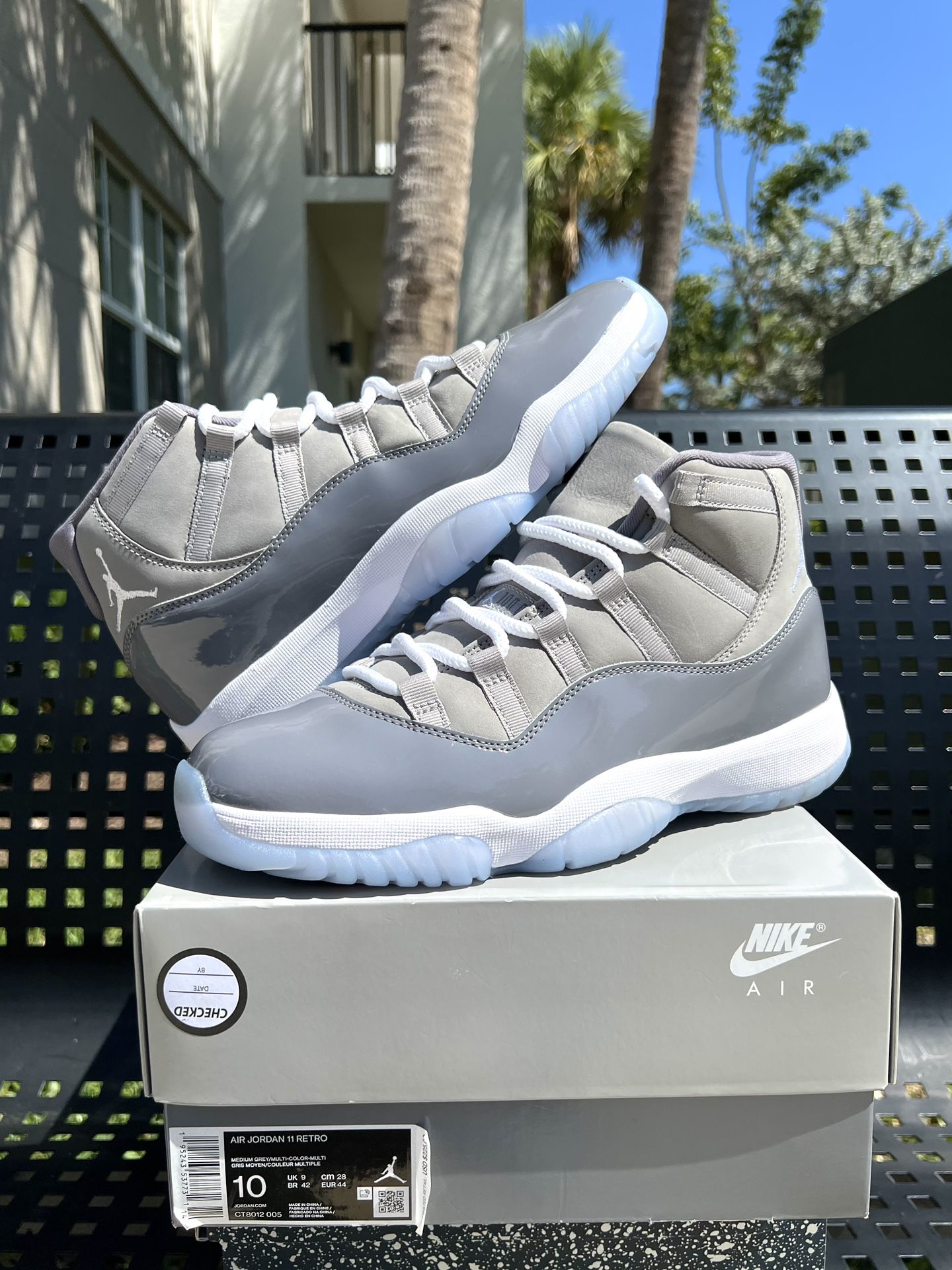 Jordan 11 Cool Grey SZ 10 BRAND NEW Nigel Brick