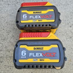 Dewalt 60v And 20v Batteries Flexvolt 6.0 Ah Brand New Price For Both