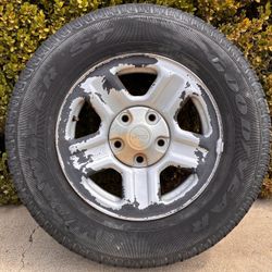 5x127 Jeep Wrangler 5x5 16” OEM Wheel Rim 225 75 16 inch Tire JK ST Sport Goodyear Steel Factory Genuine Original 16x7