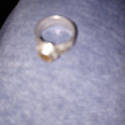 925 Yellow Stone Ring