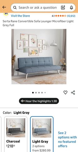 Grey Sofa/Lounger