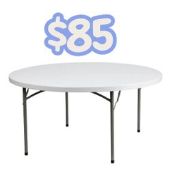 Brand New 60 Inch Round Table $85 each