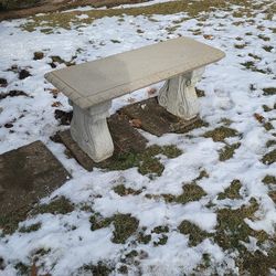 Concrete Outdoor Bench