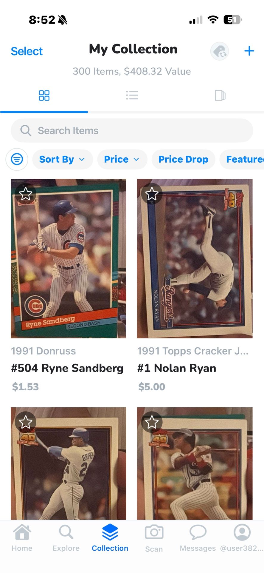 Selling Box Of Collectible Baseball Cards