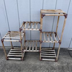 Wooden Tiered Plant Stand / Shelf (Indoor or Outdoor)