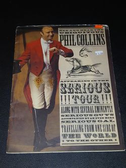 Phil Collins 1990 Serious Concert Tour Program