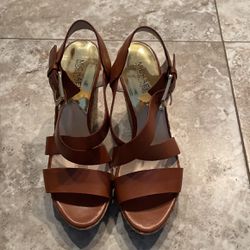 Michael Kors Wedge Platform Sandals Size 9.5