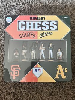 MLB BASEBALL CHESS BOARD GIANTS VS A’S