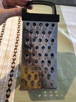 Box Grater, 4-Sided Stainless Steel Large 10-inch Grater for Parmesan Cheese, Ginger, Vegetables