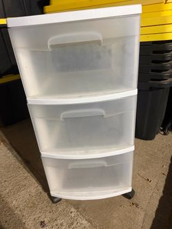 3 drawer plastic storage