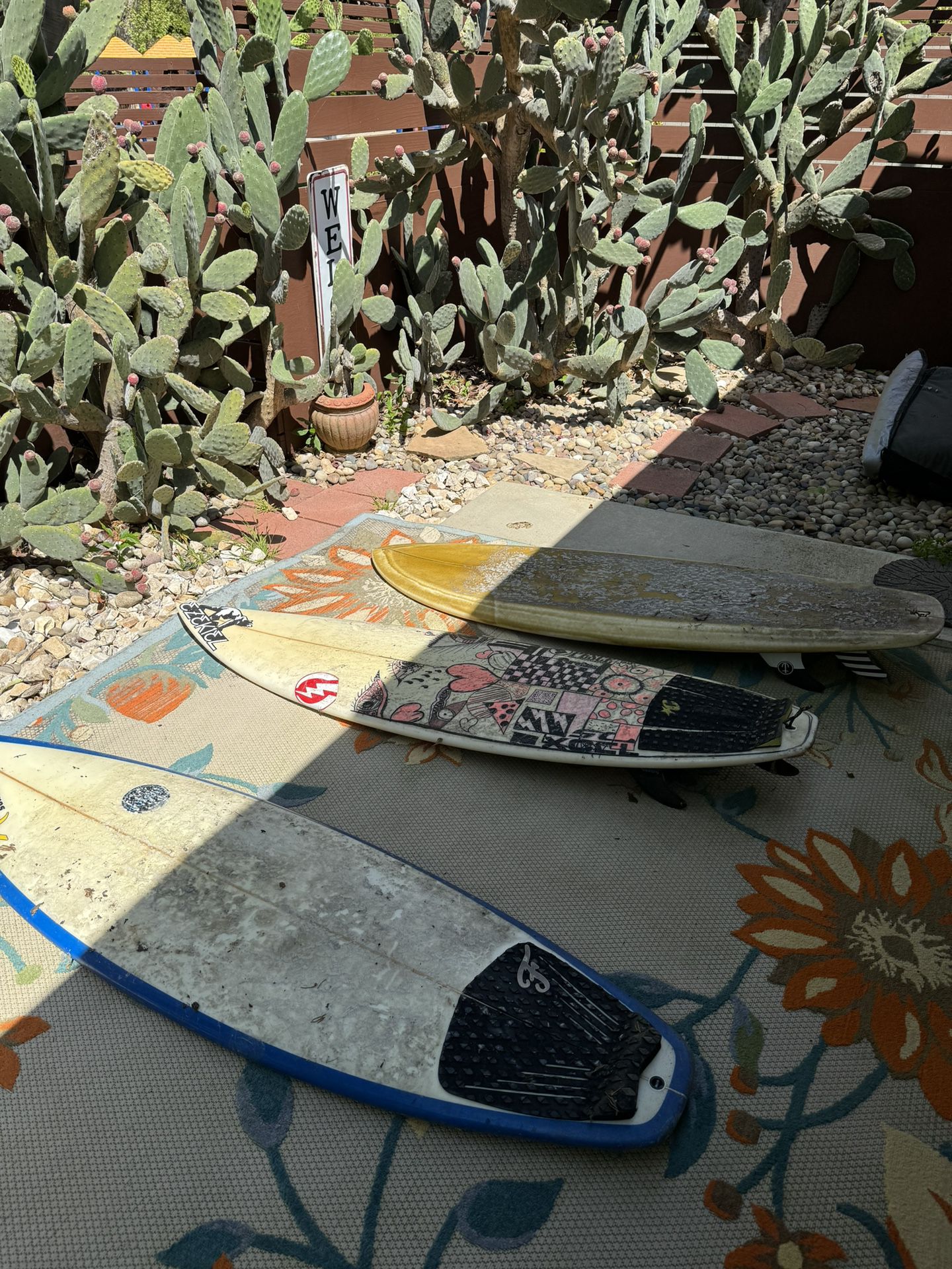 4 Surfboards For Sale 